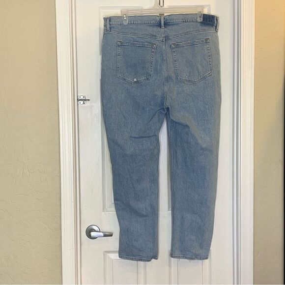ABERCROMBIE &‎ FITCH The Dad High Rise Fold Over Waist Size 18R - Picture 2 of 11